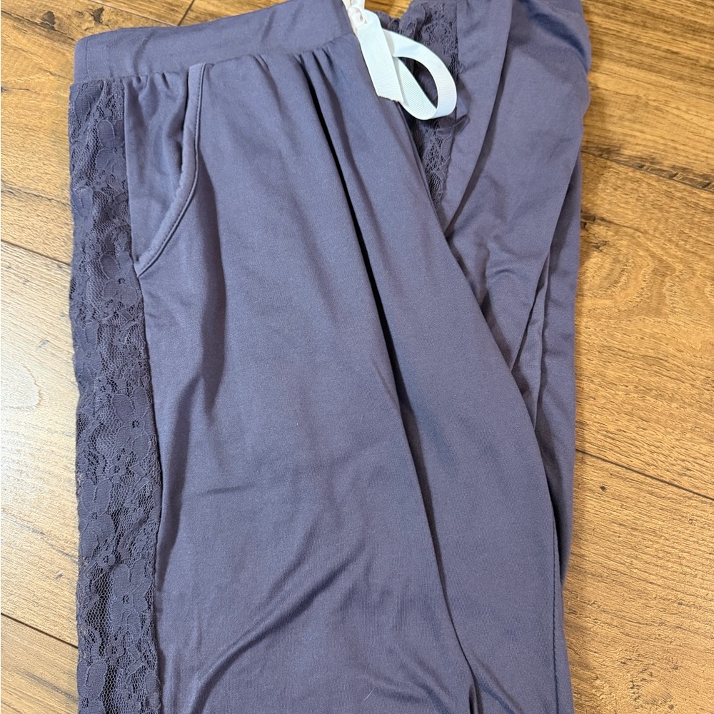 Bebe Women's Pajama Set (purple) - Picture 2 of 4